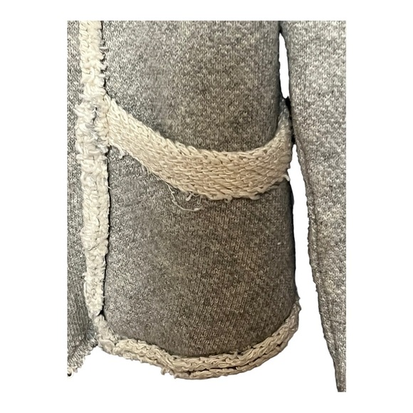 Lucky Brand Lucky Lotus Softest Fleece Moto Jacket Cropped Asymmetric Zip Front - Picture 5 of 6